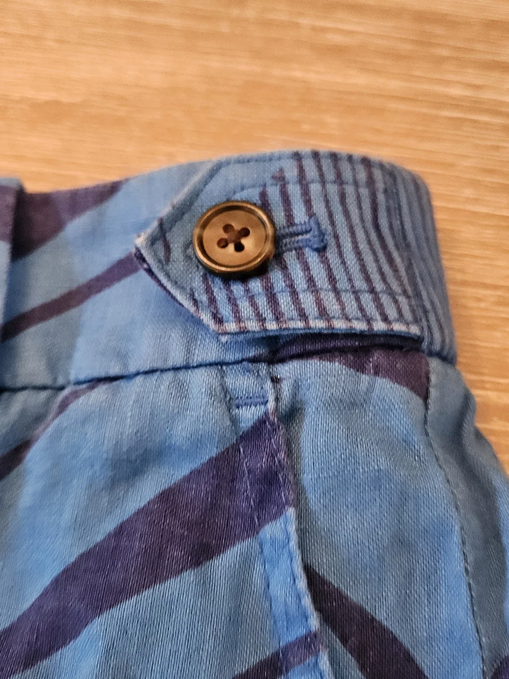 J.Crew Blue Patterned Linen Shorts